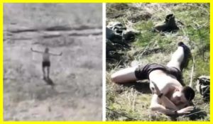 Russian military man surrendered by drone