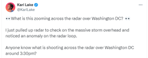 A mysterious anomaly has been spotted in the skies over Washington